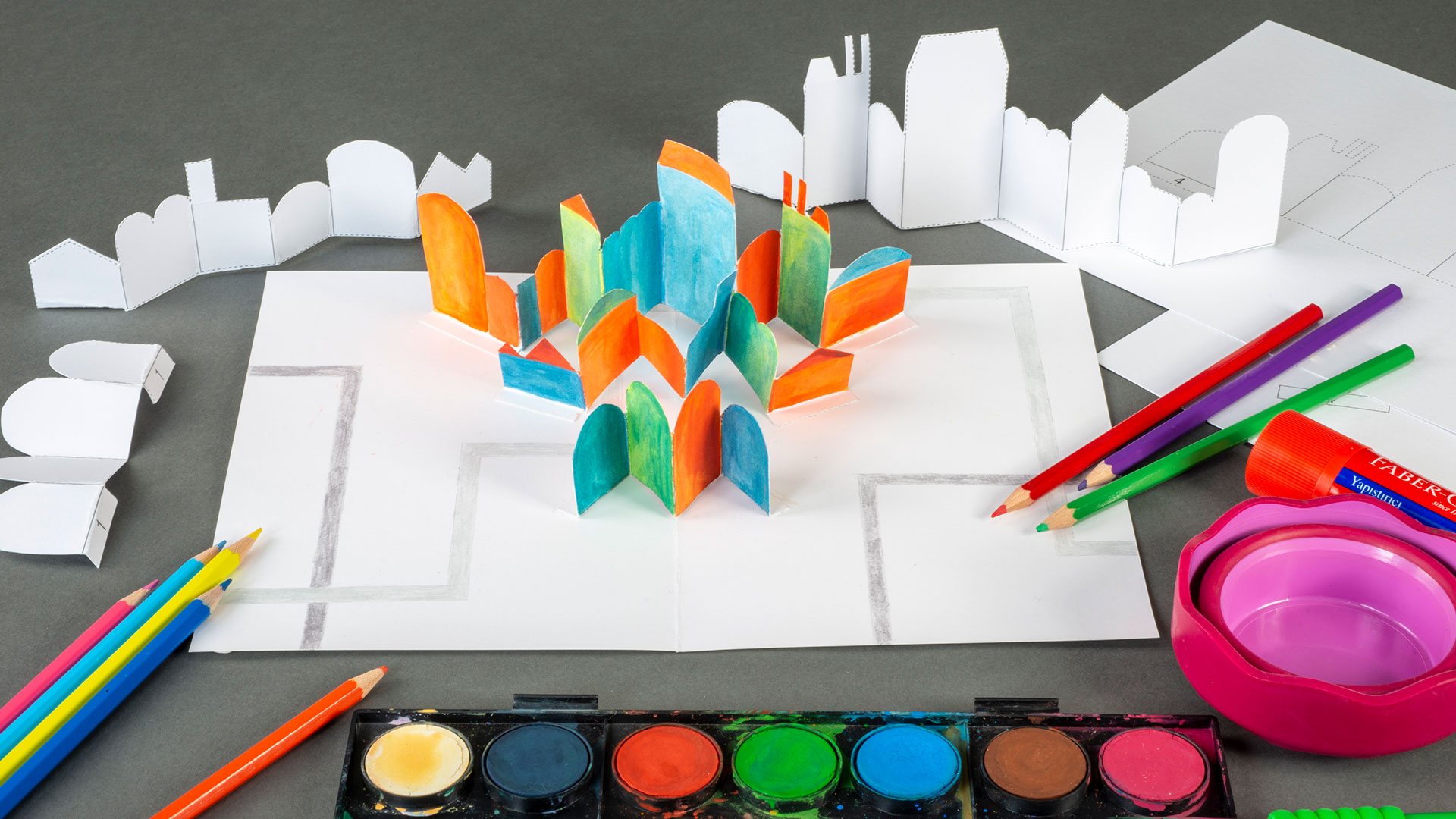 Kağıttan Pop-up Kent Tasarımı görsel 0