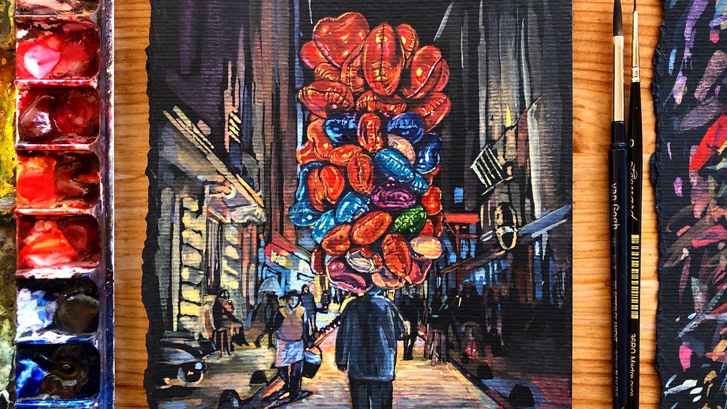 Sulu Boya ile Minyatür Çizimler <br> Sanatçı Atölyesi: Gabrielle Reeves görsel 2