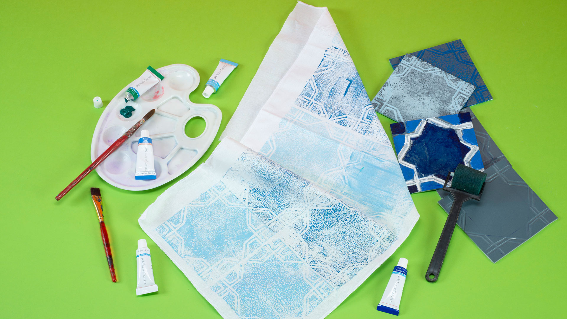 Linol Baskı ile Çini Motifleri görsel 0