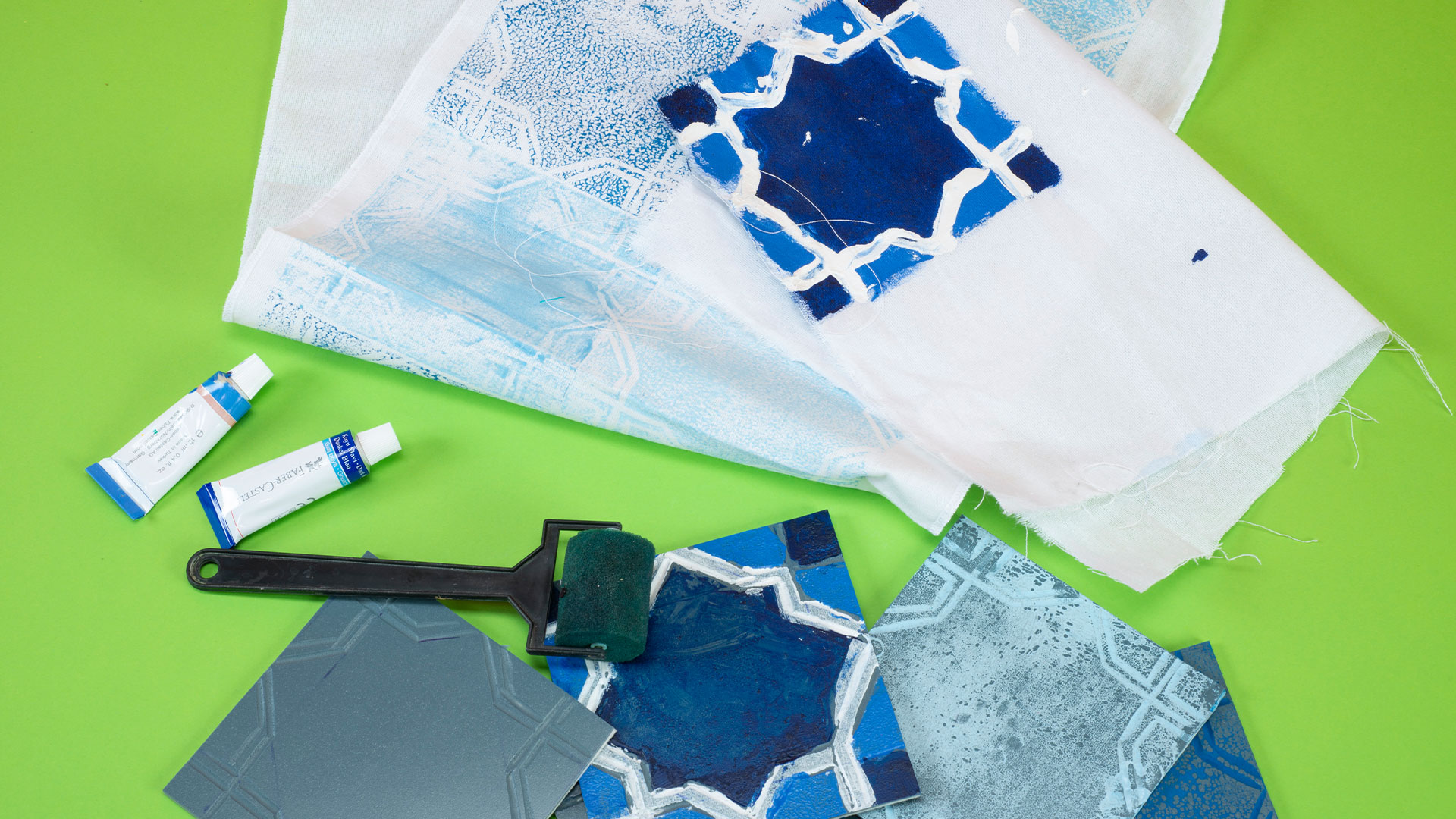 Linol Baskı ile Çini Motifleri görsel 1