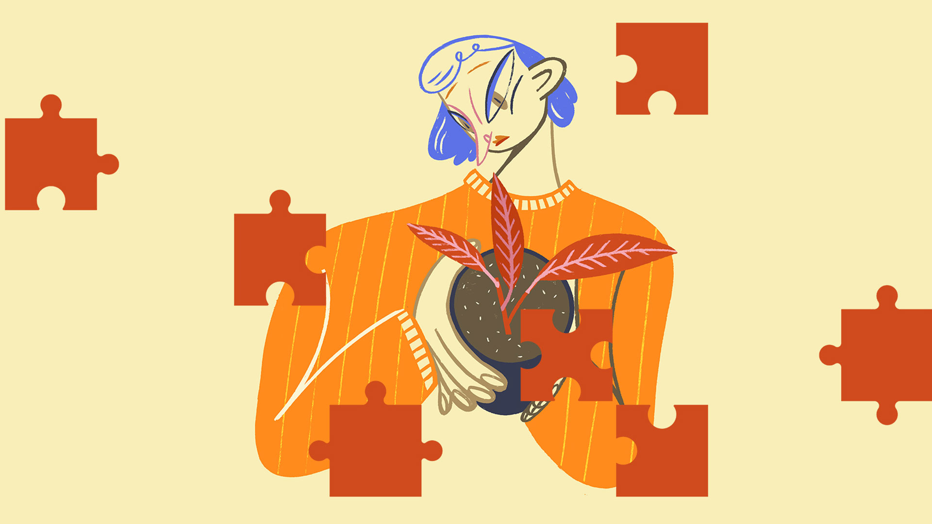 İllüstrasyon ile Yapboz Tasarımı görsel 0