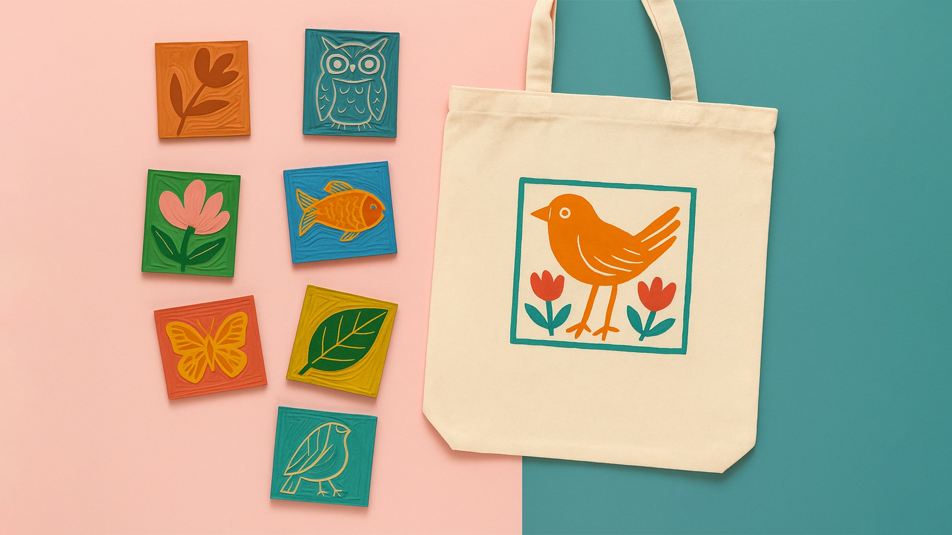 Anneler Günü: Linol Baskı ile Bir Çanta Masal