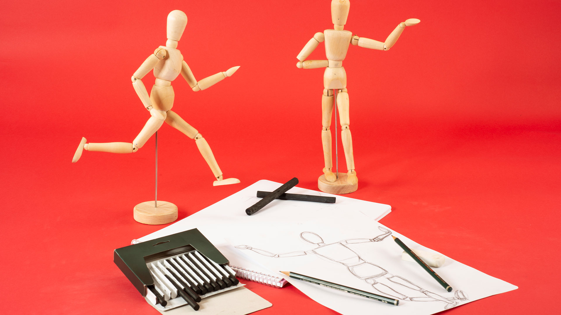 Karakalem ile Figür Çalışması