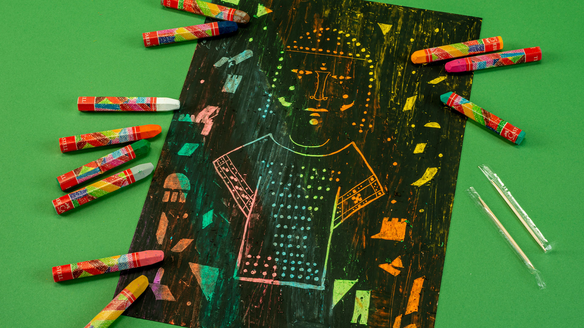 Kazıma Tekniğiyle Figürler