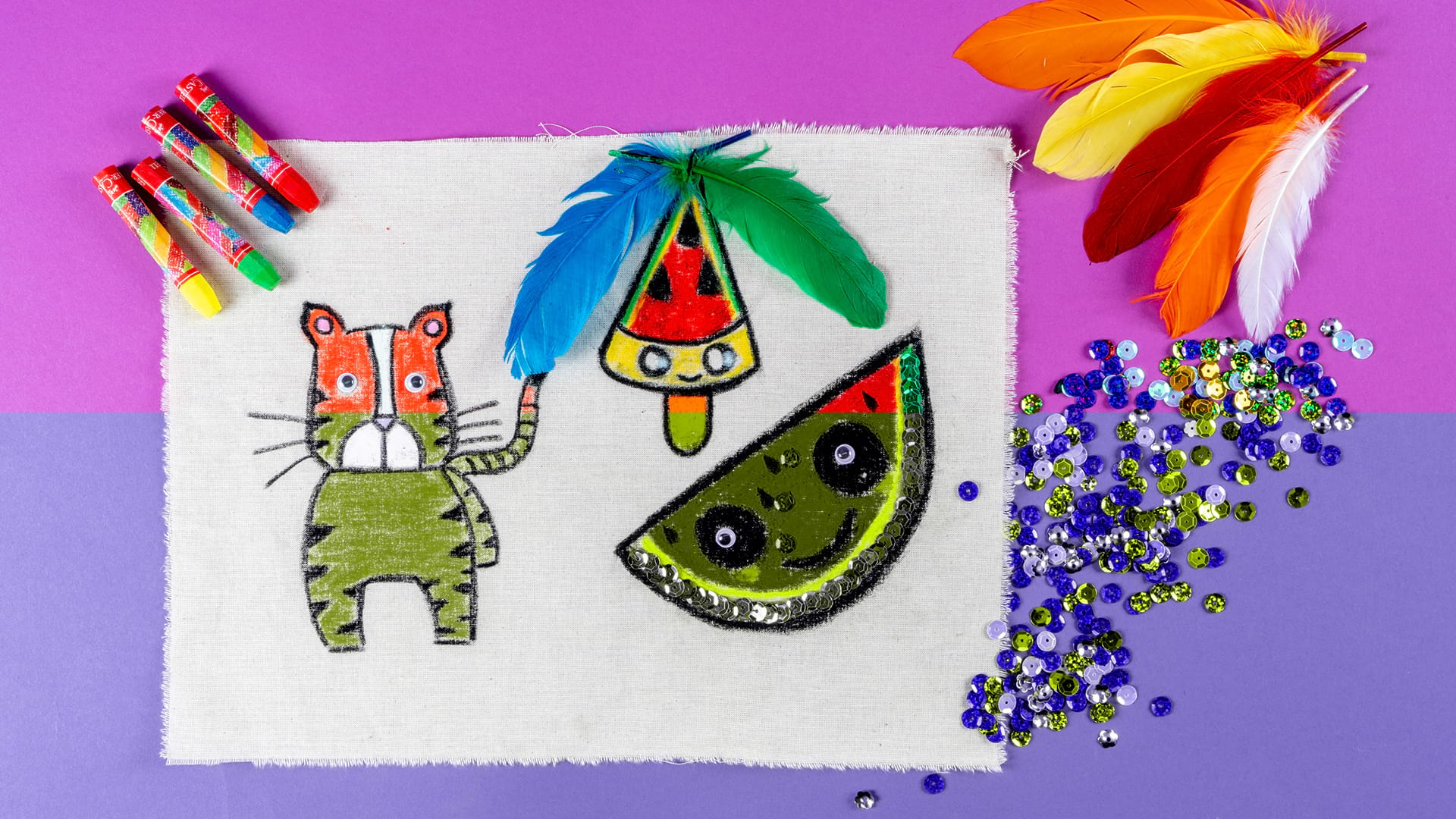 Kumaş Üzerine Desenler