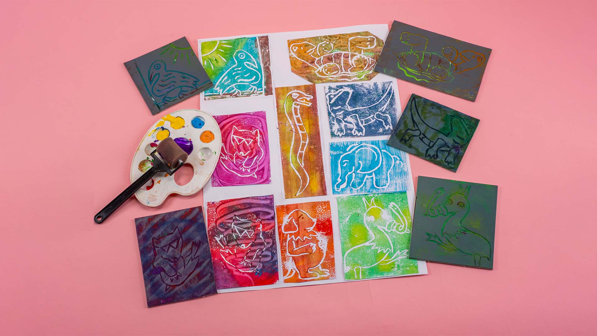 Linol Baskı: Hayaller ve Figürler